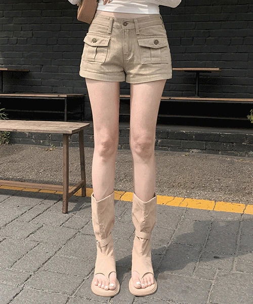 바티 카고 포켓 하프 숏 팬츠