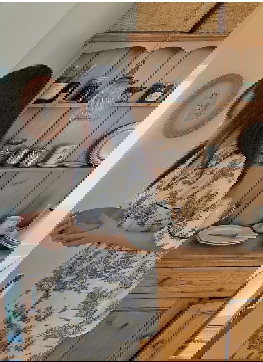 리리앤코 마쥬데앙 실크 배색 파이핑 밴딩 잠옷 세트