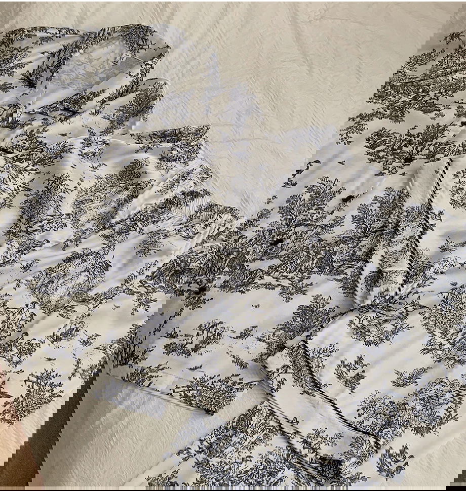 리리앤코 마쥬데앙 실크 배색 파이핑 밴딩 잠옷 세트