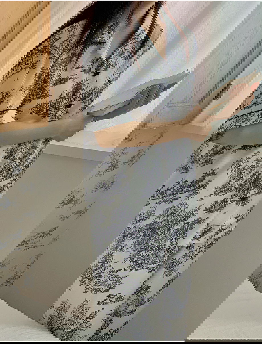 리리앤코 마쥬데앙 실크 배색 파이핑 밴딩 잠옷 세트