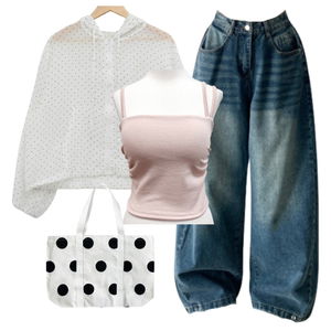 Zip-up,jeans,sleeveless 코디