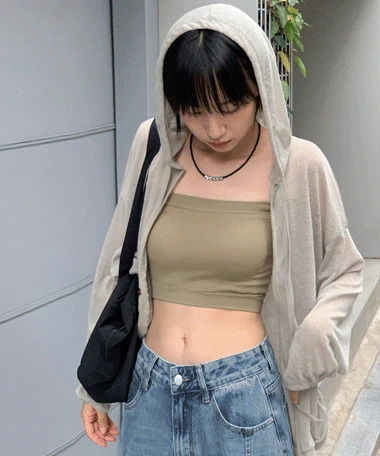 New York Cap Built-in Tube Top