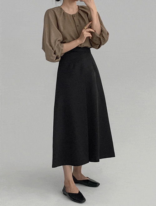 Bride pleated long skirt - guest look recommendation / 2 colors / 2 sizes