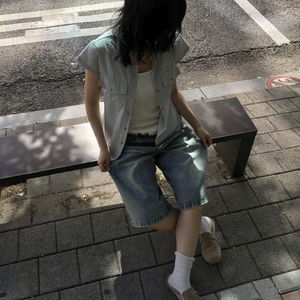 피츠 엠보 포켓 스트라이프 셔츠