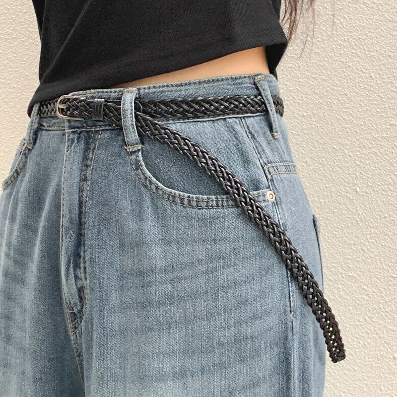 Laurent Twisted Leather Belt