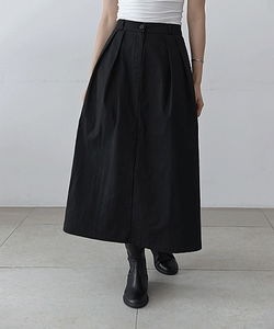Celian Cotton Banding Pintuck Long Skirt