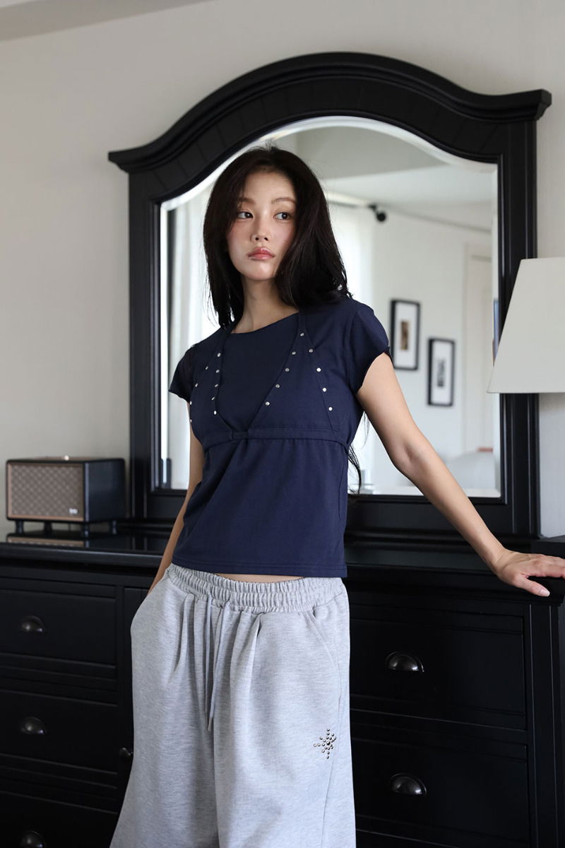 Cine Rivet Layered Tee
