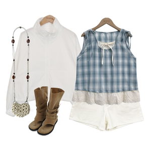 Zip-up,ShortPants,sleeveless 코디