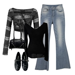 jeans,Cardigan/Vest,LongSleeve 코디