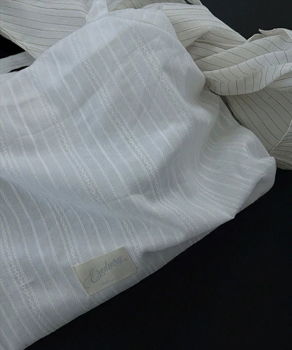 로레인 레이스 코튼 에코백