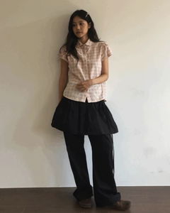 Flare wrap skirt + pants