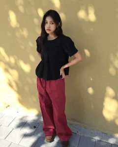 Plain Cotton Twill Pants *Navy Same-Day Shipping Available