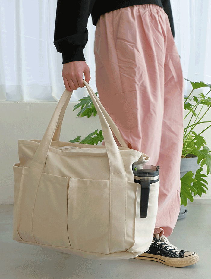 Canvas tumbler bag peddler travel aid bag 2color