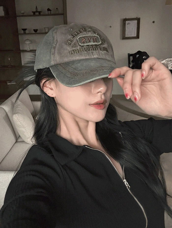 Y2K Brosville Vintage Faded Cap