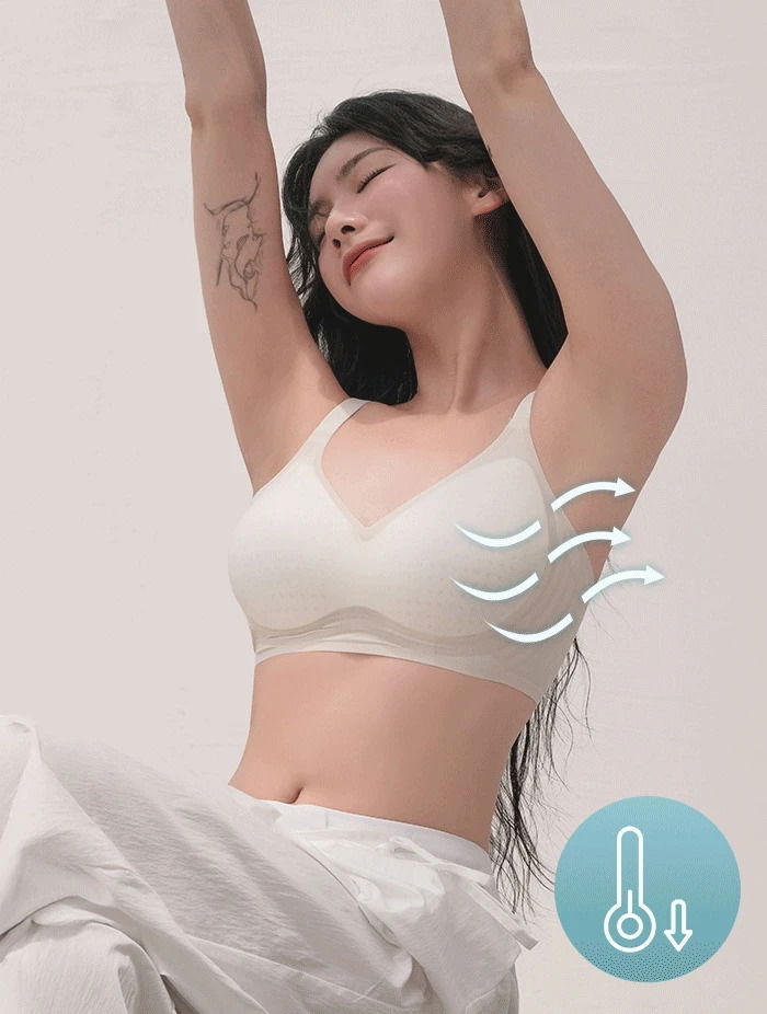 ソフトクールスキニーエアフィットノーワイヤーブラ