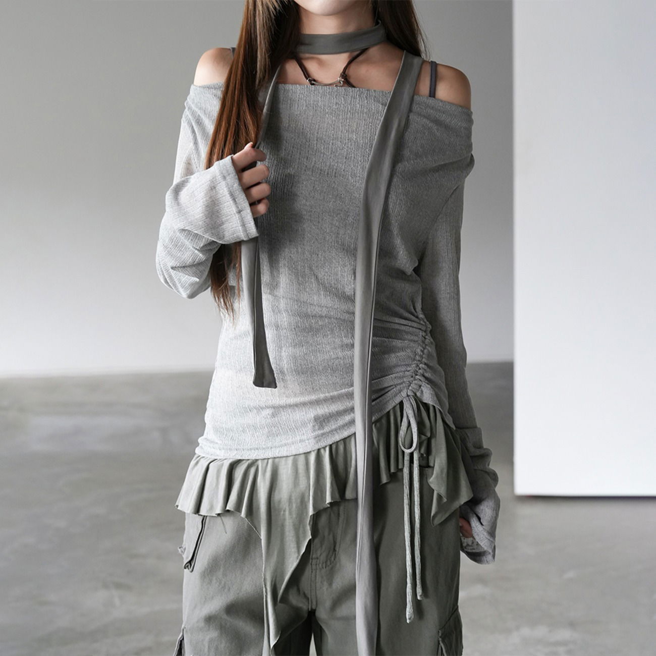 Seville Sleeveless & Frill T-Shirt