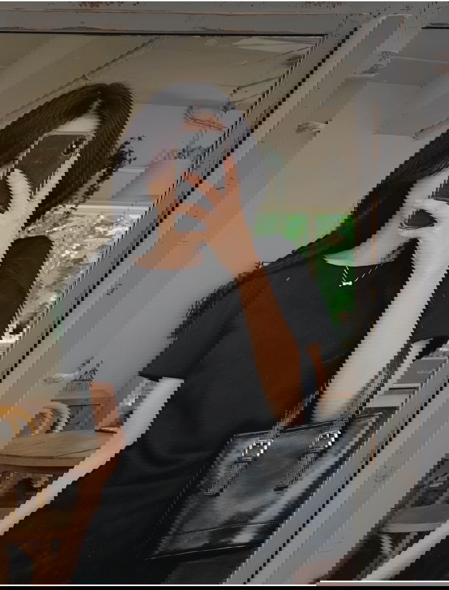 리리앤코 아네디브 핀턱 보트넥 롱 원피스