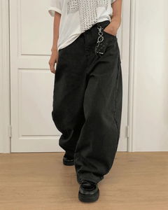 Gidget Stripe Rivet Balloon Fit Long Pants