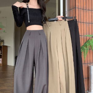 하이 핀턱 슬랙스