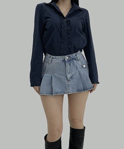 Odd Daily Cotton Frill Basic Shirt