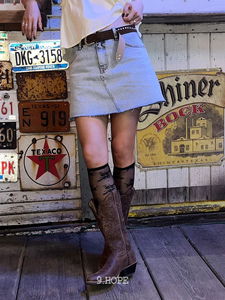 06 Light Blue mini skirt pants