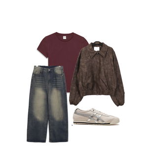 jacket,jeans,ShortSleeve 코디