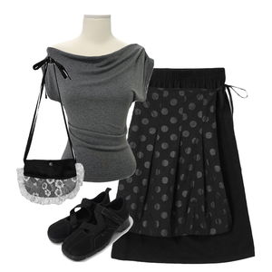 skirt,ShortSleeve,flats 코디