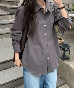 Serha Basic Cotton Long Sleeve Shirt - 5 Colors