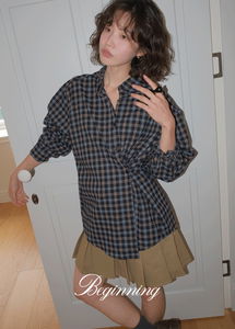 ボイドルーズフィットチェックシャツ