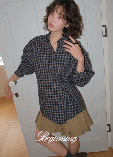 Void Loose-fit check shirt