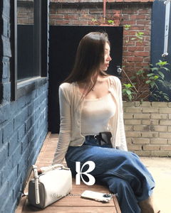 簍空蕾絲背心長版開襟外套套裝