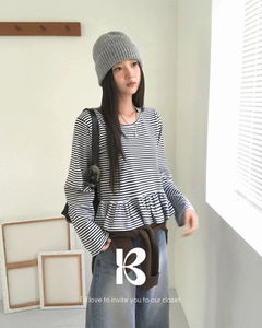 Ub Dangara Frill Long Sleeve T-shirt