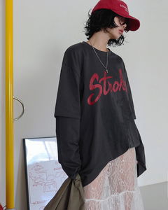 Rockchic Sleeve Layered Overfit T-Shirt