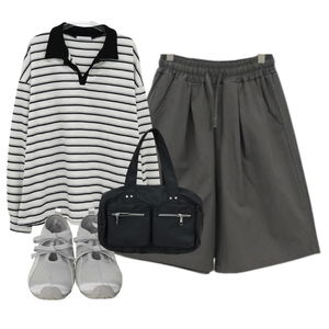 ShortPants,LongSleeve,sneakers 코디
