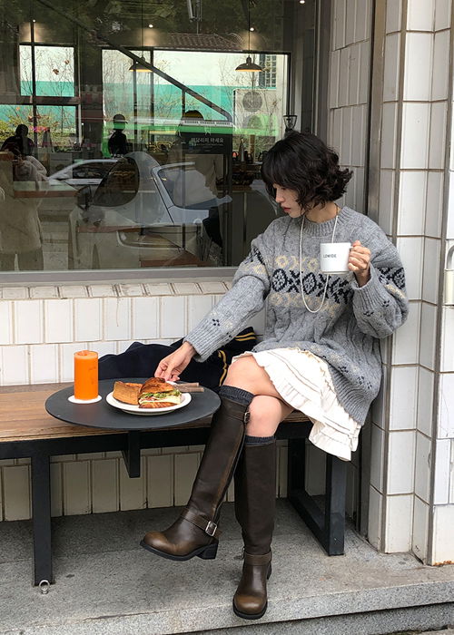 Madeleine Nordic Loose Knitwear 针织衫