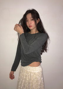 Ordinary Fleece-lined round tee