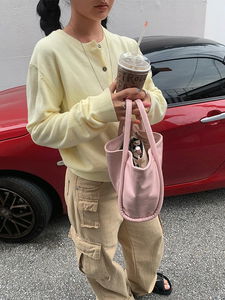 soft wool round cardigan (6color)