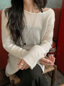 Robe Wrap Skirt Set Boat Neck Knitwear