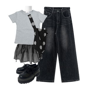 jeans,MiniDresses,ShortSleeve 코디