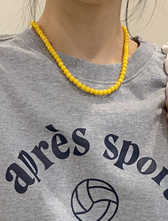 彩色天然寶石項鍊