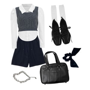 베스트,스쿨룩,포멀,그레이,네이비 코디