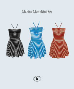 마린 모노키니 (3color)