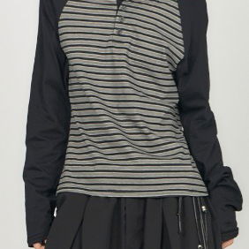 Striped Raglan T-Shirt TS048