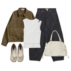 jacket,jeans,sleeveless 코디