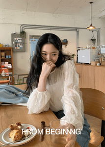 엔젤 프릴레이스 블라우스(3color)