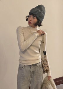 Holgarment Half-Neck Turtleneck Knitwear