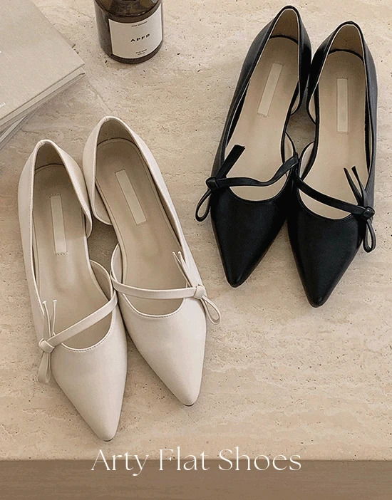 아르티 리본 플랫 스틸레토