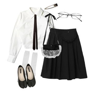 Set,Mood,Comfy,Shirt,Dailyoutfit,Cute,Skirt,Unique,Daily 코디