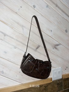 Irish buckle leather bag