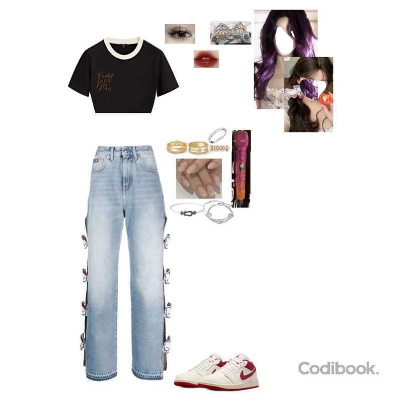 등을 매치한 코디